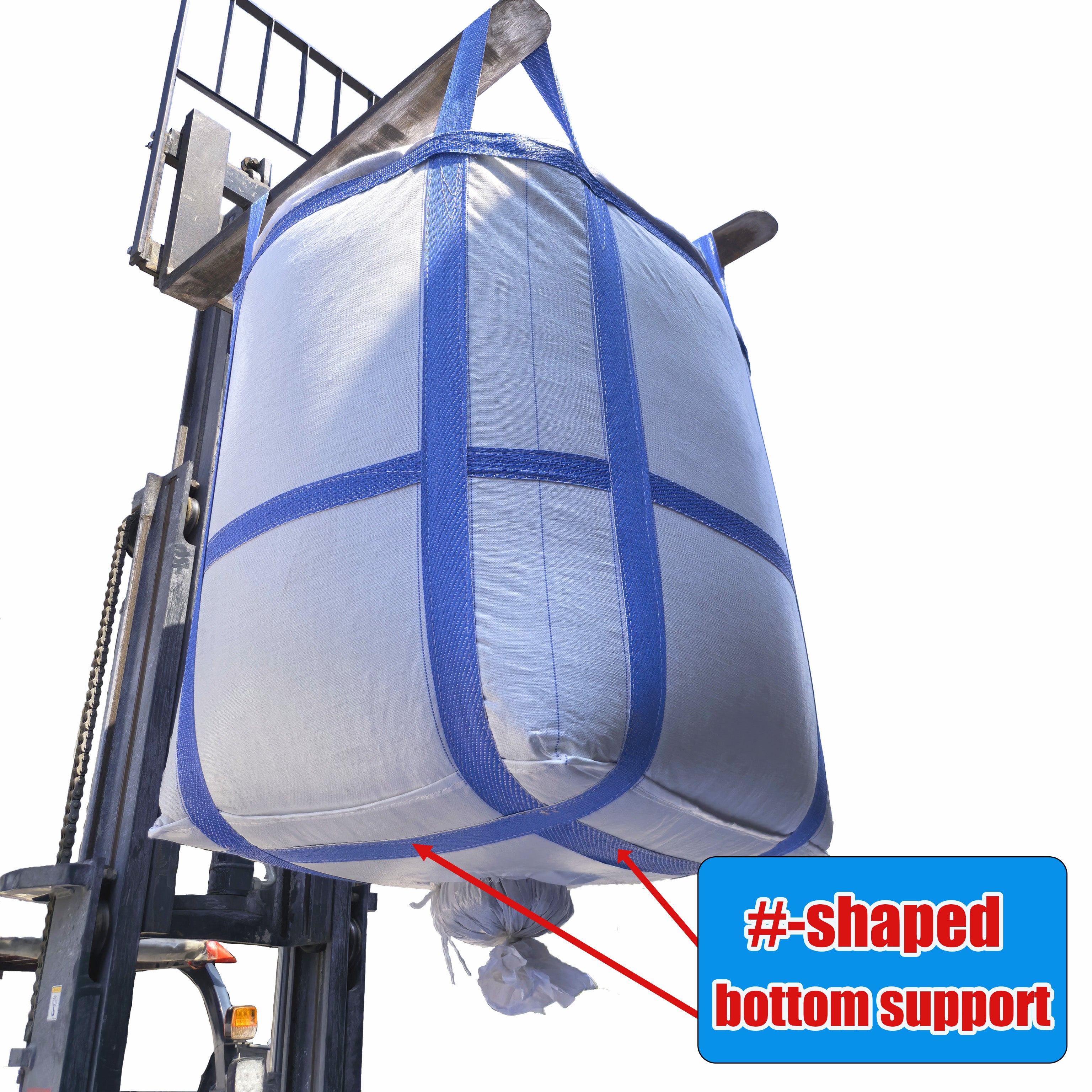 4-Loop #-Shaped Cross Bottom with Discharge Spout